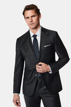 Koyu Antrasit 7 Drop Slim Fit Dar Kesim Yünlü Tak?m Elbise-Abdullah Ki??l?