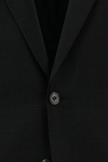 Koyu Antrasit Relaxed Fit Rahat Kesim Yünlü Klasik Takım Elbise