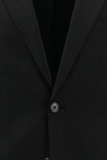 Koyu Antrasit Slim Fit Dar Kesim Yünlü Klasik Takım Elbise