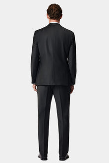 Koyu Antrasit 7 Drop Slim Fit Dar Kesim Yünlü Tak?m Elbise-Abdullah Ki??l?