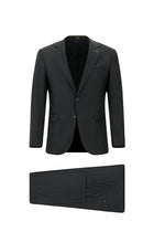 Koyu Füme 8 Drop Long Slim Fit Uzun Dar Kesim Yünlü Tak?m Elbise-Abdullah Ki??l?