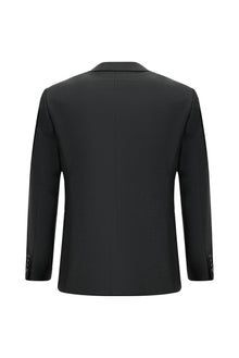 Koyu Füme Regular Fit Yünlü Klasik Takım Elbise