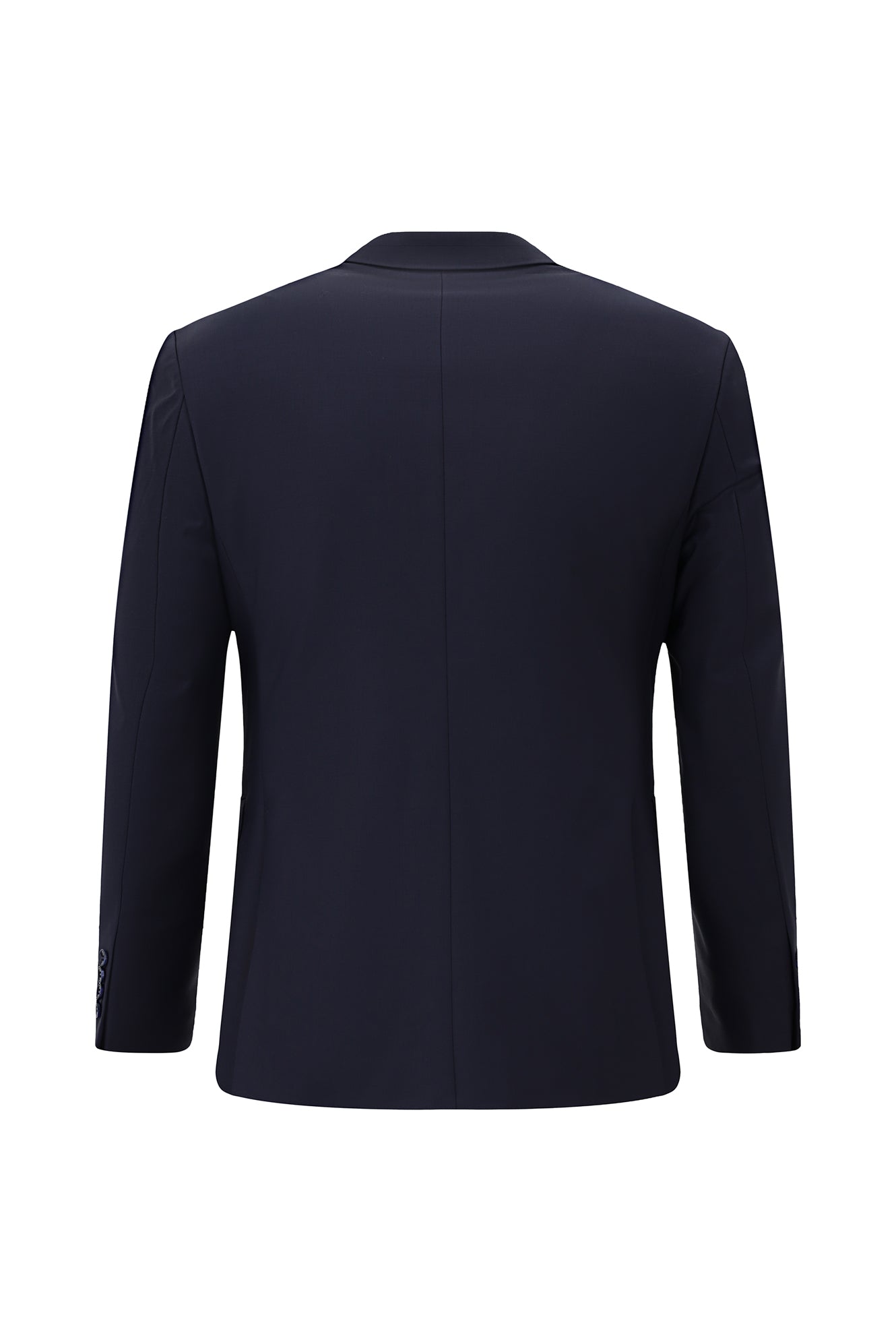 Aç?k Lacivert 7 Drop Slim Fit Dar Kesim Yünlü Tak?m Elbise-Abdullah Ki??l?