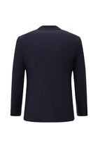 Aç?k Lacivert 7 Drop Slim Fit Dar Kesim Yünlü Tak?m Elbise-Abdullah Ki??l?