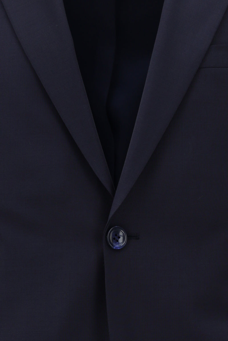 Açık Lacivert Slim Fit Dar Kesim Yünlü Klasik Takım Elbise
