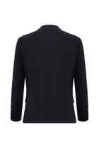 Koyu Lacivert Slim Fit Dar Kesim Yünlü Klasik Takım Elbise