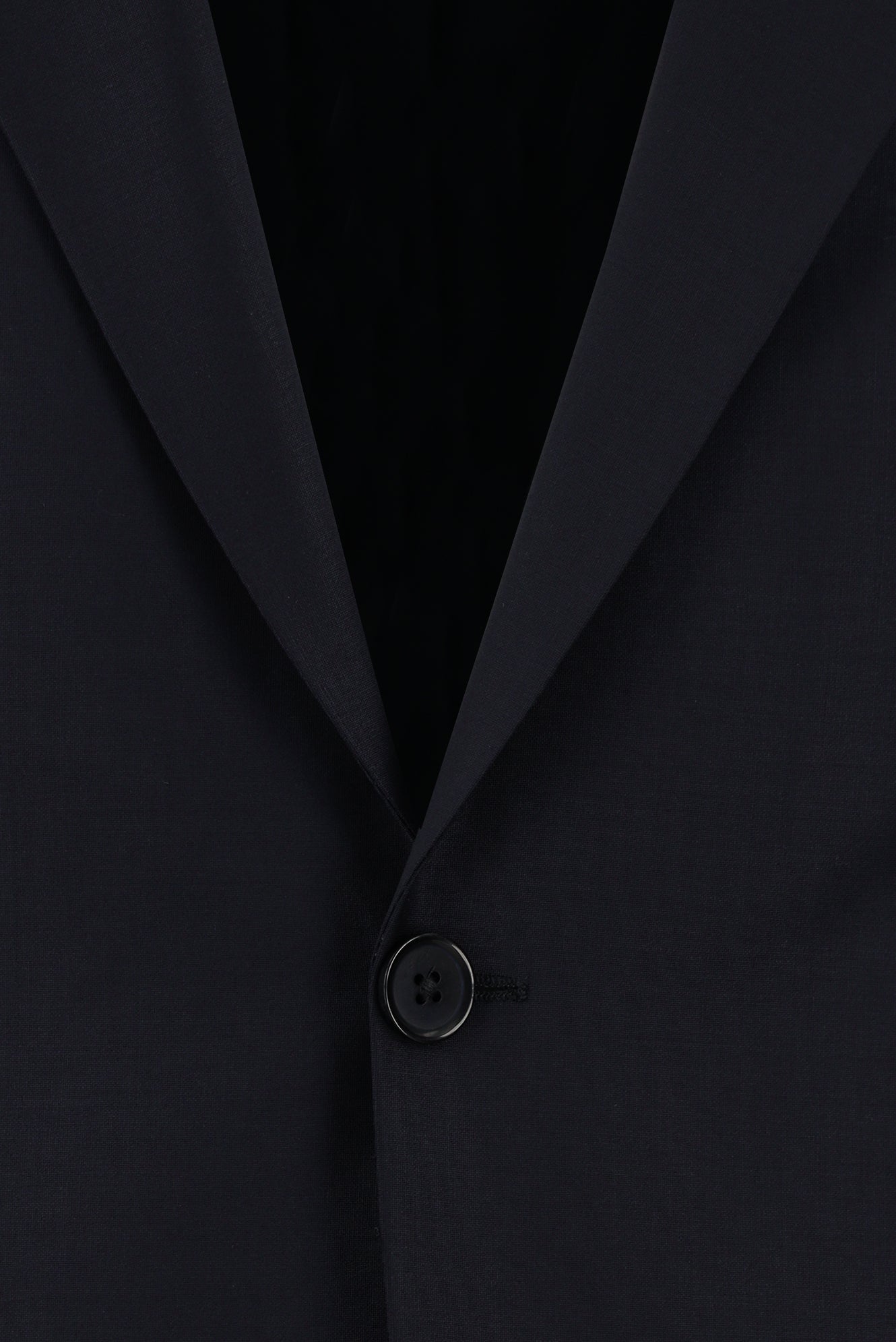 Koyu Lacivert Slim Fit Dar Kesim Yünlü Klasik Takım Elbise