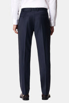 Koyu Lacivert 4 Drop Relaxed Fit Rahat Kesim Yünlü Tak?m Elbise-Abdullah Ki??l?