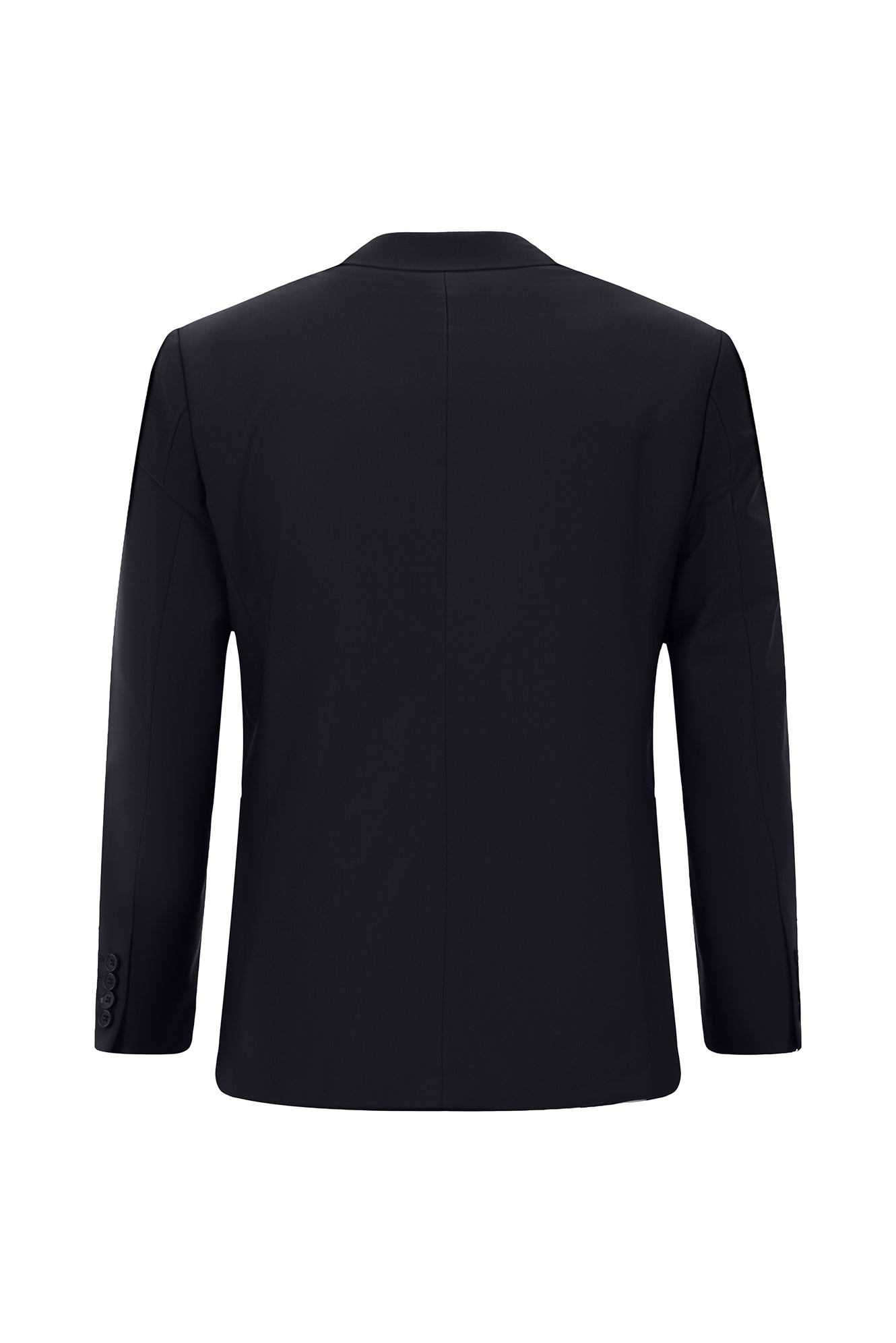 Siyah Lacivert Relaxed Fit Rahat Kesim Yünlü Klasik Takım Elbise