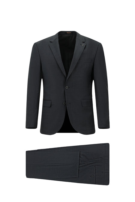 Marengo Regular Fit Klasik Desenli Yünlü Takım Elbise