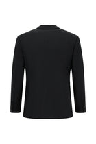 Siyah 4 Drop Relaxed Fit Rahat Kesim Desenli Yünlü Tak?m Elbise-Abdullah Ki??l?