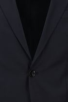 Koyu Lacivert 6 Drop Regular Fit Standart Kesim Desenli Yünlü Tak?m Elbise-Abdullah Ki??l?