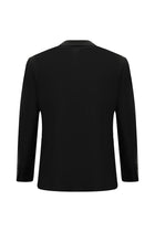 Siyah Regular Fit Mono Yaka Yünlü Klasik Tak?m Elbise-Abdullah Ki??l?