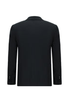 Siyah 7 Drop Super Slim Fit Eksra Dar Kesim Lyocell Kar???ml? Tak?m Elbise-Abdullah Ki??l?