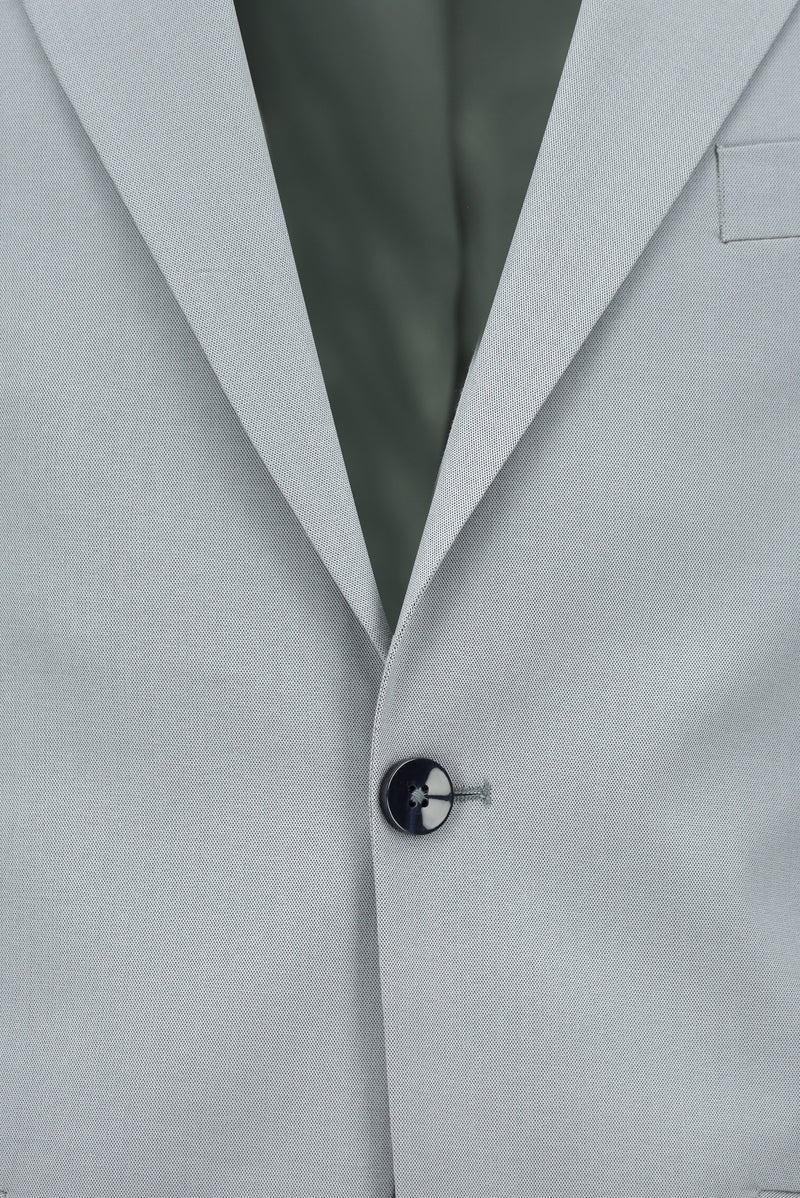 Açık Gri Regular Fit Lyocell Karışımlı Klasik Takım Elbise