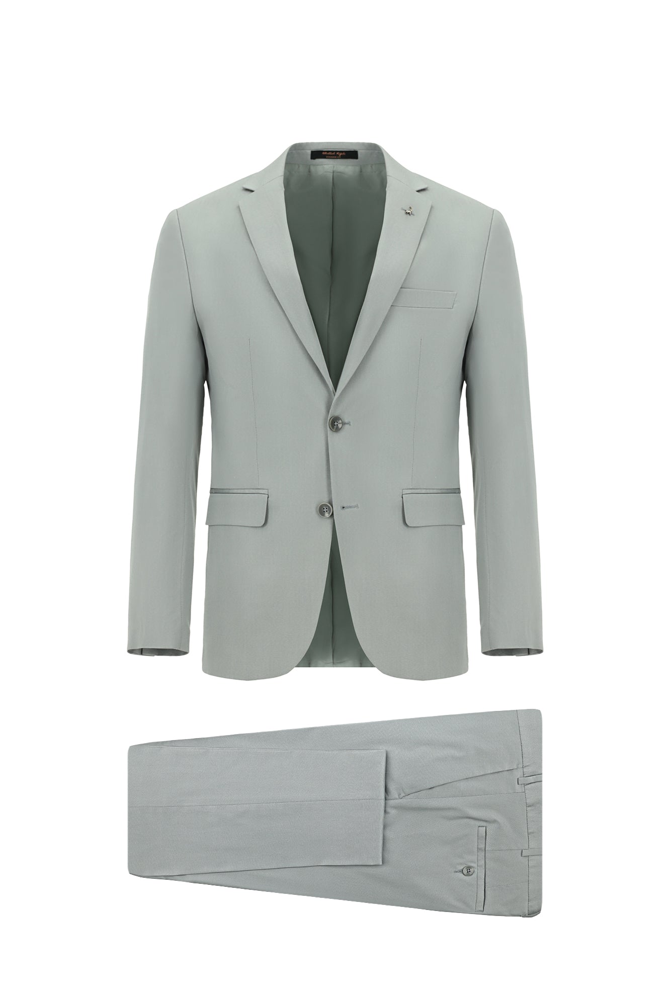 Orta Gri Super Slim Fit Ekstra Dar Kesim Lyocell Karışımlı Klasik Takım Elbise