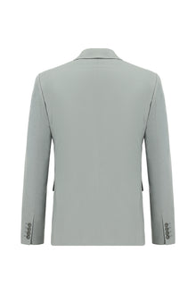 Orta Gri Relaxed Fit Rahat Kesim Lyocell Karışımlı Klasik Takım Elbise