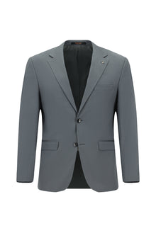 Orta Füme Regular Fit Lyocell Karışımlı Klasik Takım Elbise