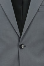 Orta Füme Super Slim Fit Ekstra Dar Kesim Lyocell Karışımlı Klasik Takım Elbise