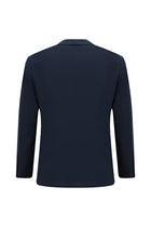 Koyu Lacivert 7 Drop Super Slim Fit Eksra Dar Kesim Lyocell Kar???ml? Tak?m Elbise-Abdullah Ki??l?