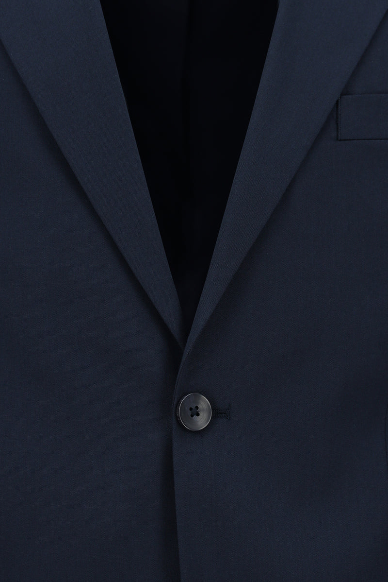 Koyu Lacivert Super Slim Fit Ekstra Dar Kesim Lyocell Karışımlı Klasik Takım Elbise