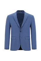 Koyu Mavi  Super Slim Fit Ekstra Dar Kesim Lyocell Karışımlı Klasik Takım Elbise