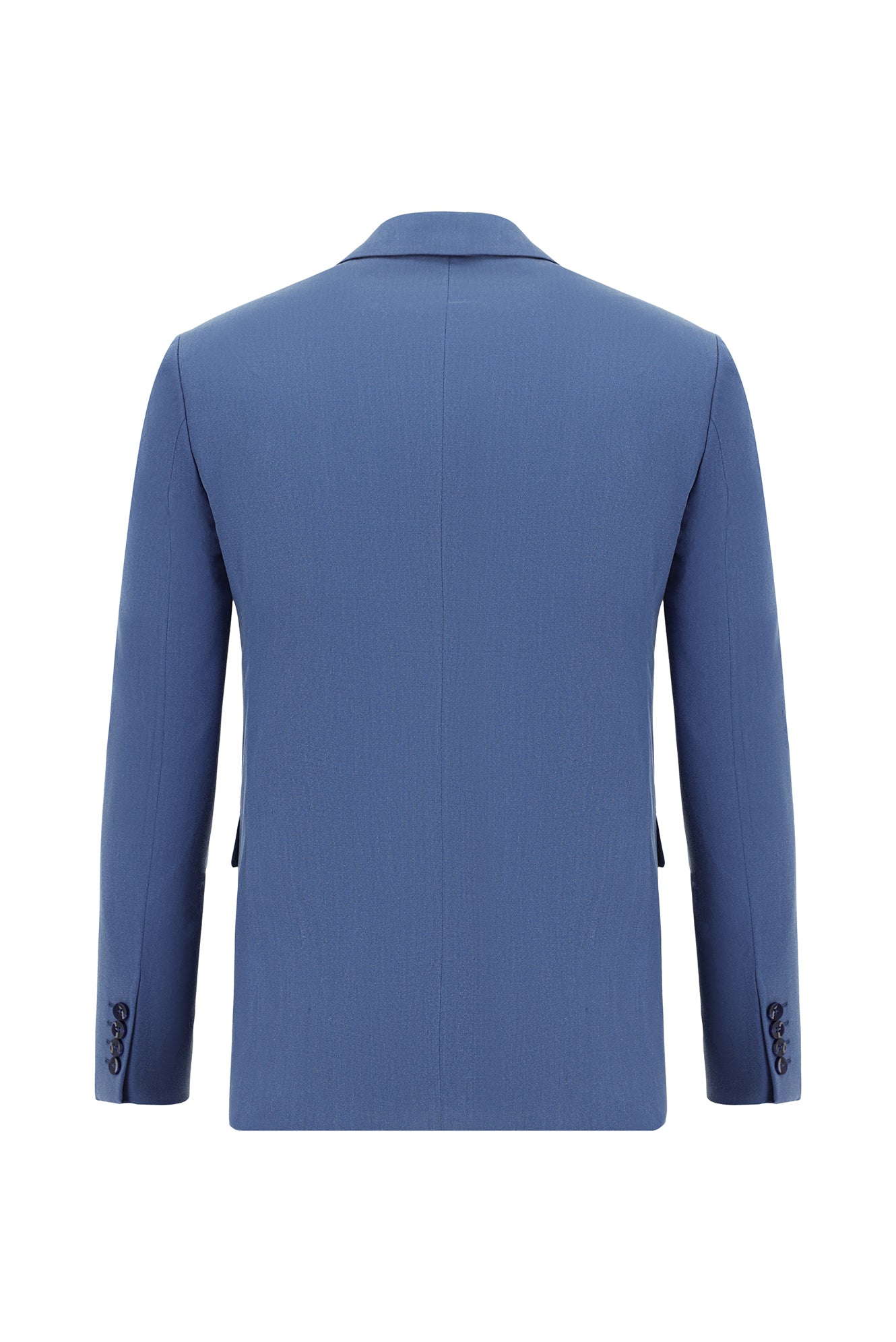 Koyu Mavi  7 Drop Super Slim Fit Eksra Dar Kesim Lyocell Kar???ml? Tak?m Elbise-Abdullah Ki??l?