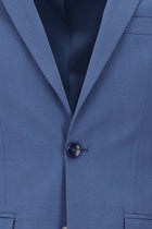 Koyu Mavi  Relaxed Fit Rahat Kesim Lyocell Karışımlı Klasik Takım Elbise