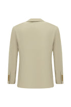 Orta Bej 7 Drop Super Slim Fit Eksra Dar Kesim Lyocell Kar???ml? Tak?m Elbise-Abdullah Ki??l?