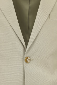 Orta Bej Relaxed Fit Rahat Kesim Lyocell Karışımlı Klasik Takım Elbise