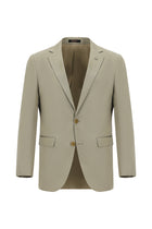 Koyu Bej Relaxed Fit Rahat Kesim Lyocell Karışımlı Klasik Takım Elbise