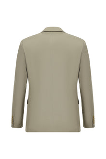 Koyu Bej Relaxed Fit Rahat Kesim Lyocell Karışımlı Klasik Takım Elbise