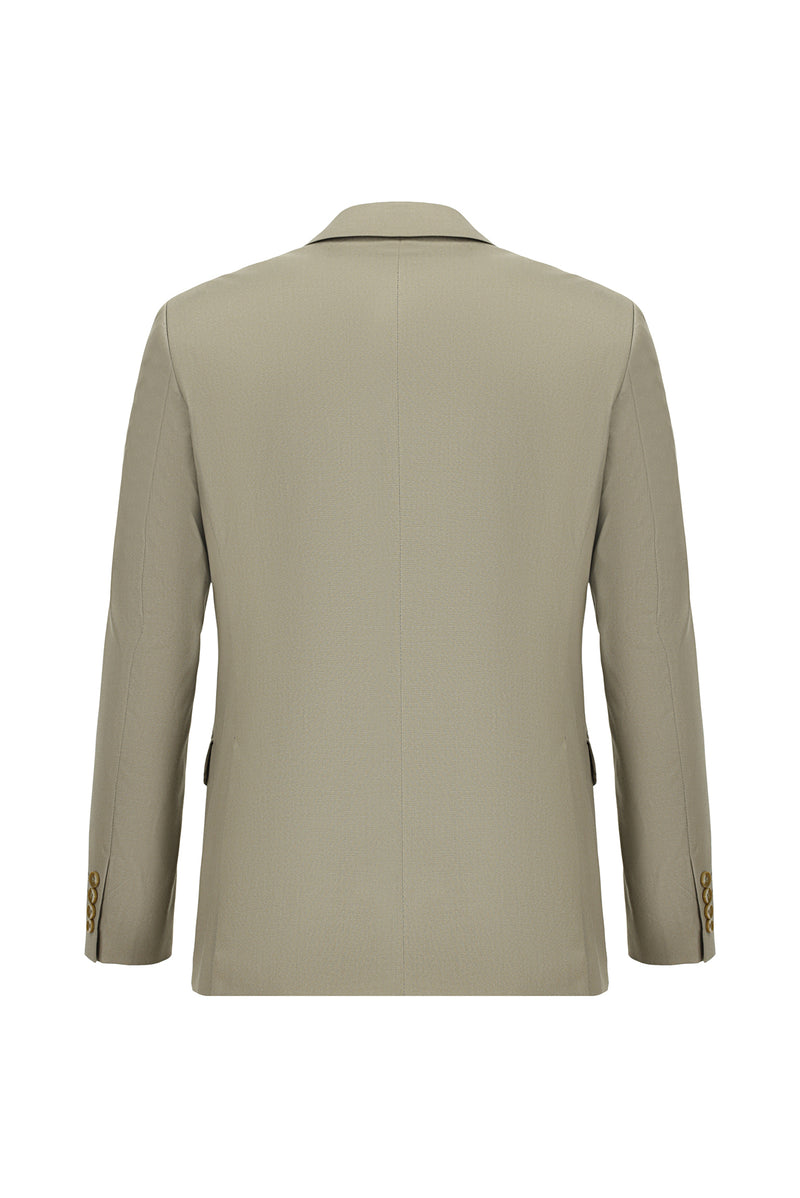 Koyu Bej Relaxed Fit Rahat Kesim Lyocell Karışımlı Klasik Takım Elbise