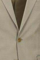 Koyu Bej 7 Drop Super Slim Fit Eksra Dar Kesim Lyocell Kar???ml? Tak?m Elbise-Abdullah Ki??l?