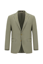 Açık Haki Regular Fit Lyocell Karışımlı Klasik Takım Elbise