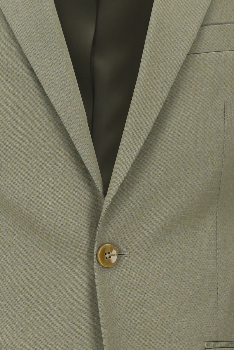 Açık Haki Super Slim Fit Ekstra Dar Kesim Lyocell Karışımlı Klasik Takım Elbise