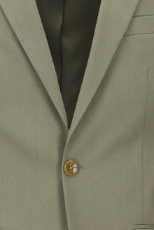 Açık Haki Relaxed Fit Rahat Kesim Lyocell Karışımlı Klasik Takım Elbise