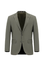Koyu Haki Super Slim Fit Ekstra Dar Kesim Lyocell Karışımlı Klasik Takım Elbise