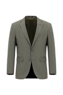 Koyu Haki Super Slim Fit Ekstra Dar Kesim Lyocell Karışımlı Klasik Takım Elbise