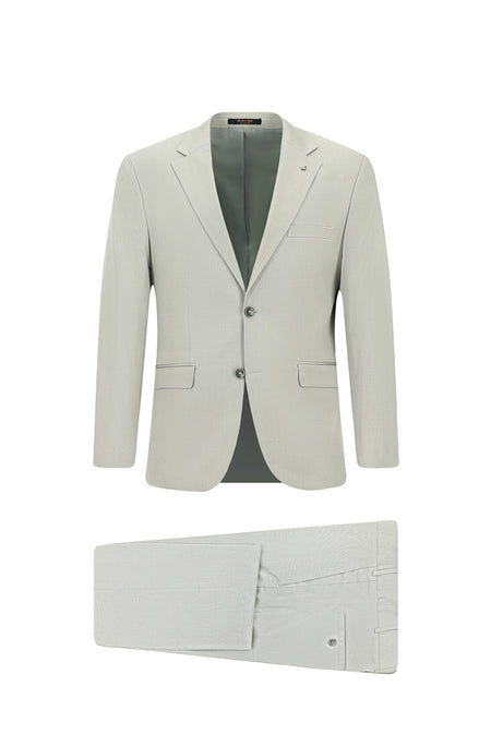 Ta? 7 Drop Super Slim Fit Eksra Dar Kesim Lyocell Kar???ml? Tak?m Elbise-Abdullah Ki??l?