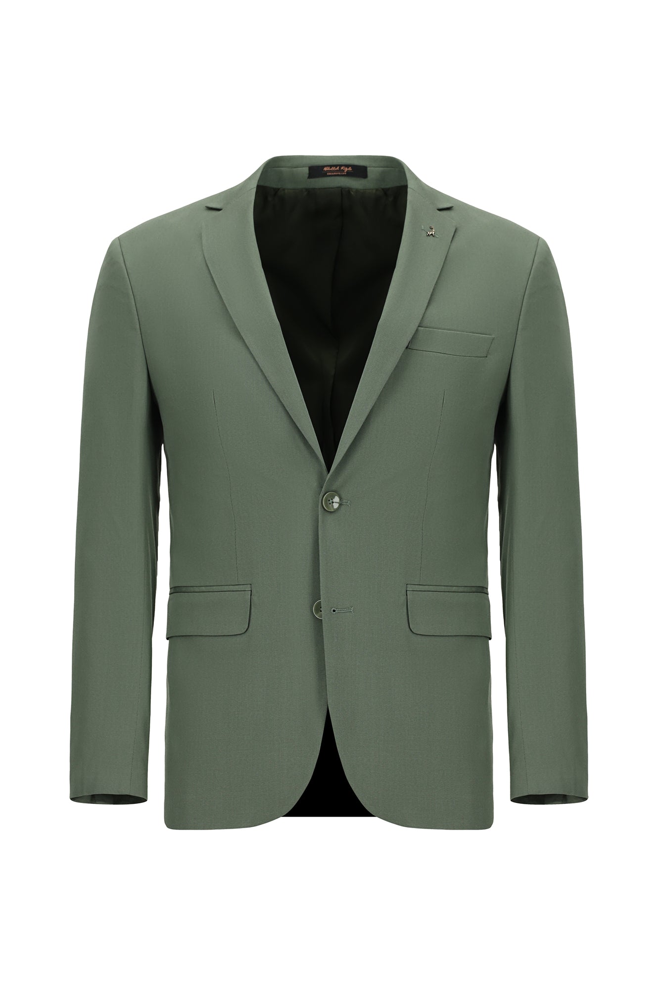 Çağla Yeşili Regular Fit Lyocell Karışımlı Klasik Takım Elbise