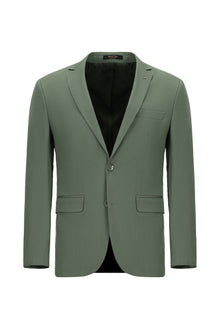 Çağla Yeşili Regular Fit Lyocell Karışımlı Klasik Takım Elbise