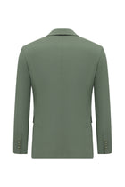 Çağla Yeşili Super Slim Fit Ekstra Dar Kesim Lyocell Karışımlı Klasik Takım Elbise