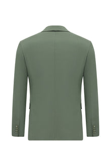 Çağla Yeşili Regular Fit Lyocell Karışımlı Klasik Takım Elbise