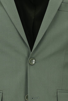 Çağla Yeşili Relaxed Fit Rahat Kesim Lyocell Karışımlı Klasik Takım Elbise