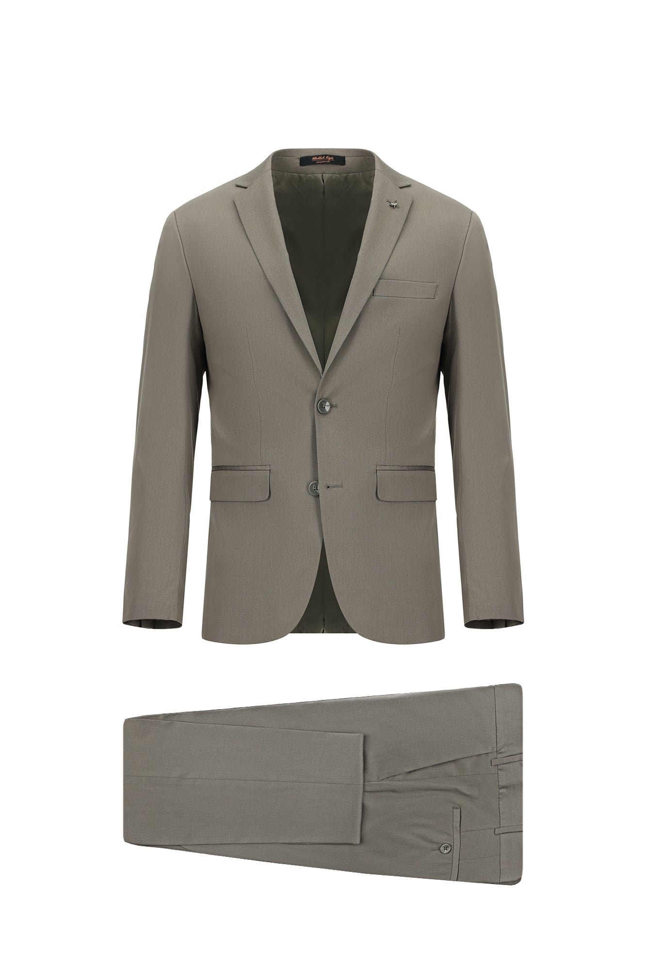 Koyu Vizon Regular Fit Lyocell Karışımlı Klasik Takım Elbise