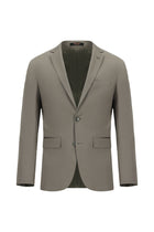Koyu Vizon 7 Drop Super Slim Fit Eksra Dar Kesim Lyocell Kar???ml? Tak?m Elbise-Abdullah Ki??l?