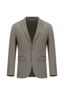 Koyu Vizon 7 Drop Super Slim Fit Eksra Dar Kesim Lyocell Kar???ml? Tak?m Elbise-Abdullah Ki??l?