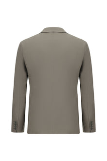 Koyu Vizon Relaxed Fit Rahat Kesim Lyocell Karışımlı Klasik Takım Elbise