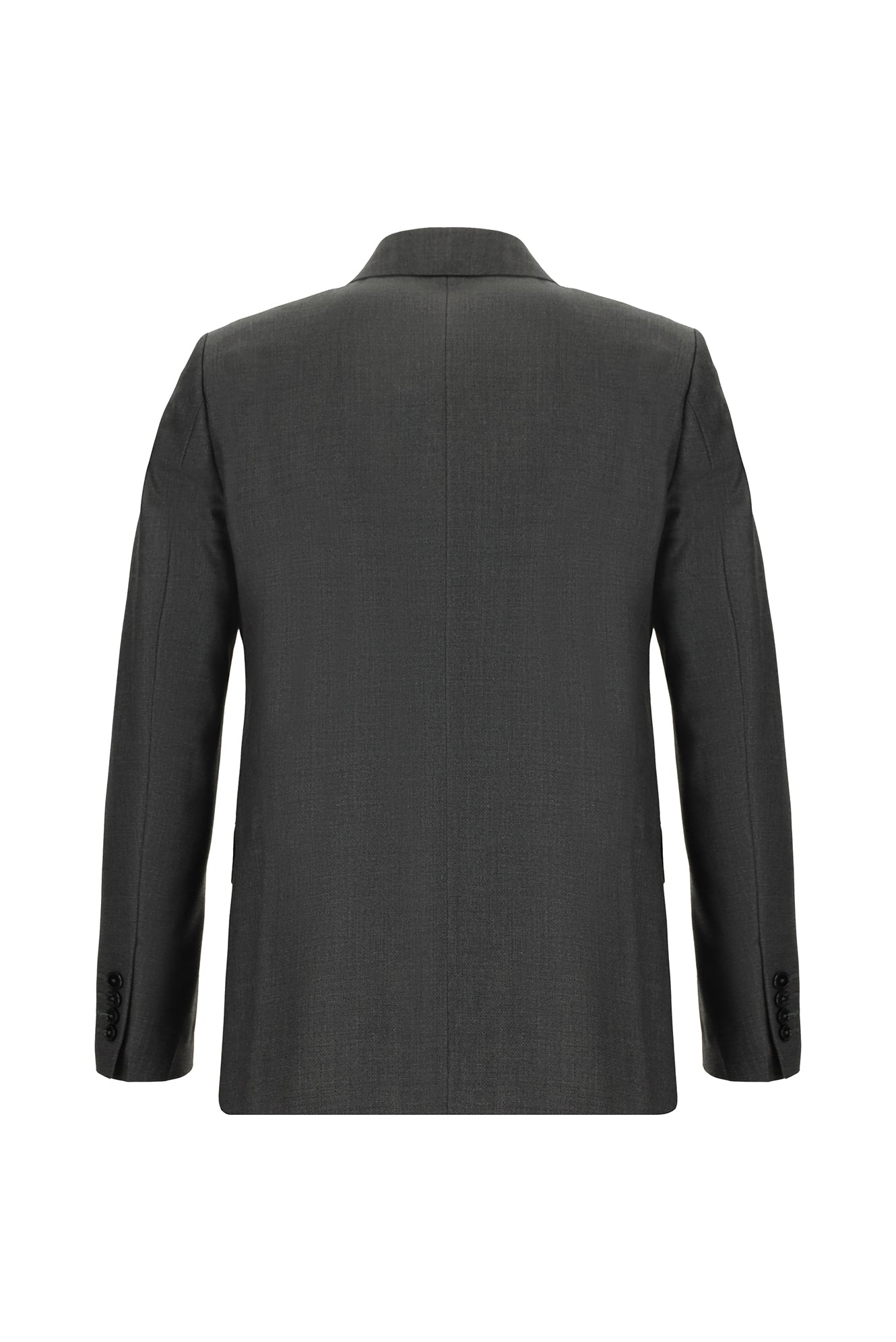 Açık Antrasit Slim Fit Dar Kesim Yünlü Klasik Takım Elbise